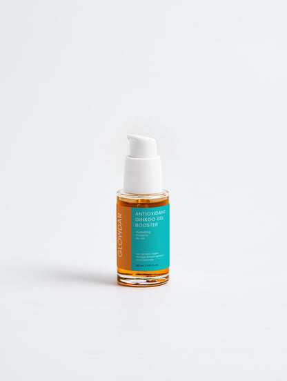 Glowdar Antioxidant Ginkgo Gel Booster – Hydrating, Protective & Oil-Free Face Gel (30 ml) - GLOWDAR