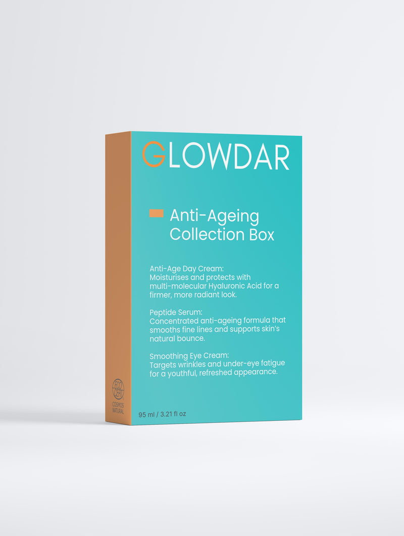 Anti-Ageing Skincare Collection Box — Hydrating Day Cream, Peptide Serum & Eye Cream - GLOWDAR