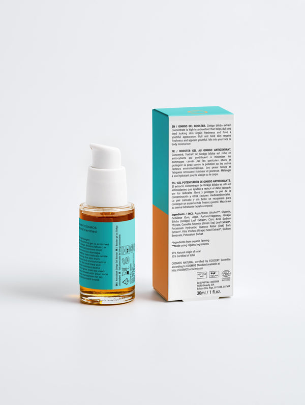 Glowdar Antioxidant Ginkgo Gel Booster – Hydrating, Protective & Oil-Free Face Gel (30 ml) - GLOWDAR