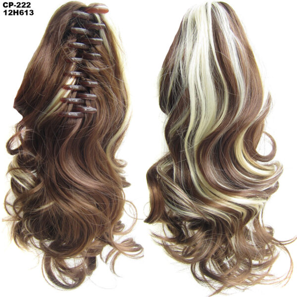 Long Wave Ponytail Wrap Around Ponytail Clip In Hair Headwear Gray Hairpiece Natural Extensions - Image 5