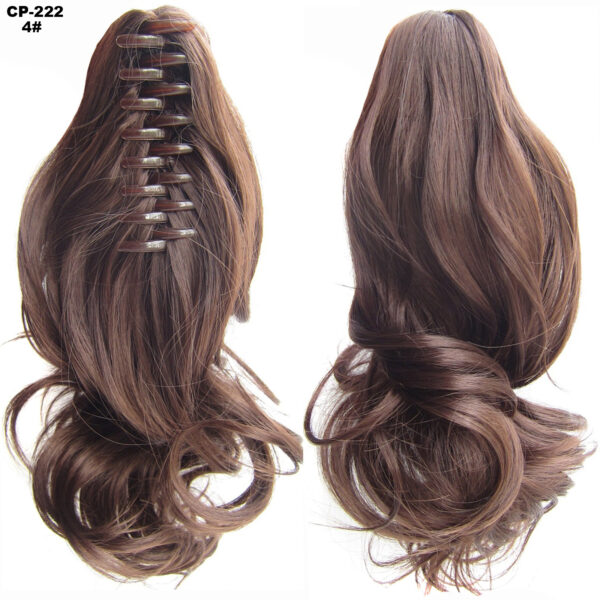 Long Wave Ponytail Wrap Around Ponytail Clip In Hair Headwear Gray Hairpiece Natural Extensions - Image 7