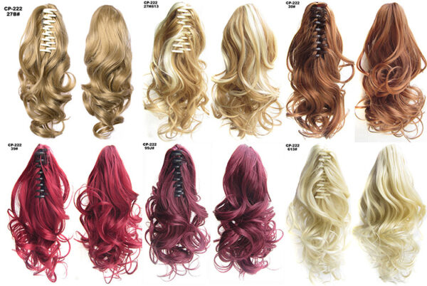 Long Wave Ponytail Wrap Around Ponytail Clip In Hair Headwear Gray Hairpiece Natural Extensions - Image 2