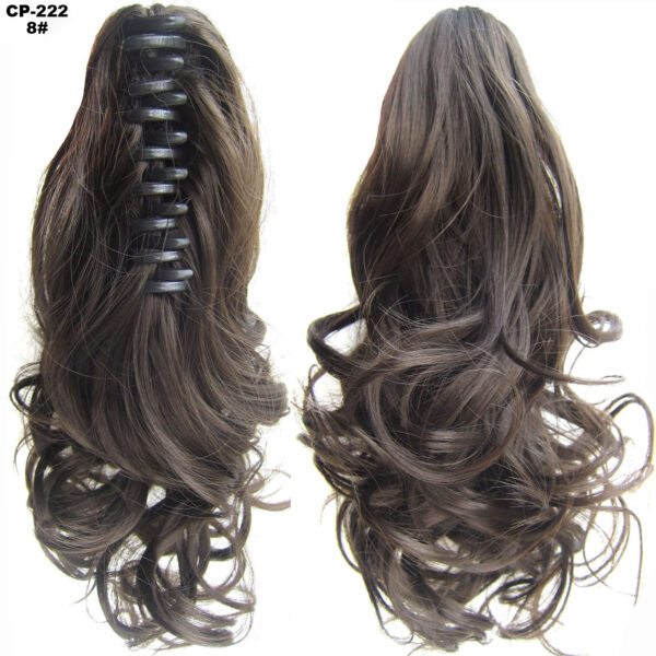 Long Wave Ponytail Wrap Around Ponytail Clip In Hair Headwear Gray Hairpiece Natural Extensions - Image 4