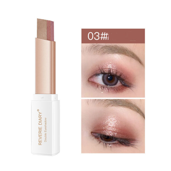 Lazy Eyeshadow Stick – Gradient Shimmer, Double Color, Waterproof & Easy to Apply - Image 6