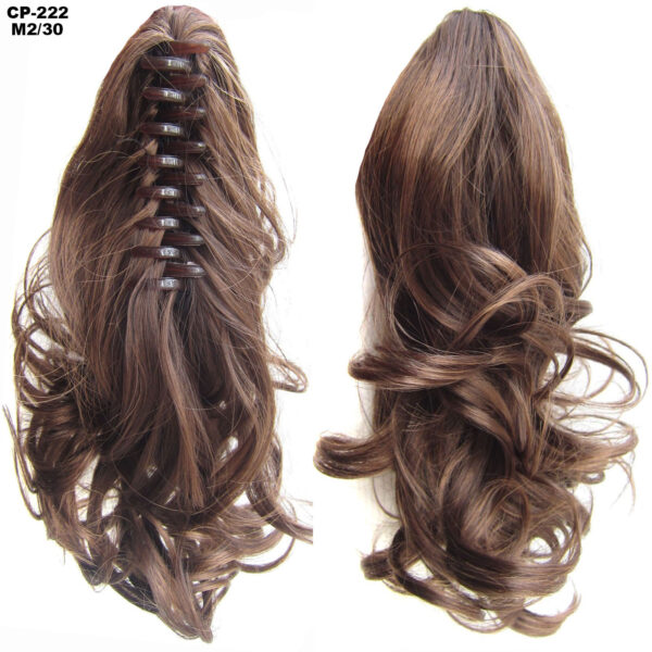 Long Wave Ponytail Wrap Around Ponytail Clip In Hair Headwear Gray Hairpiece Natural Extensions - Image 9