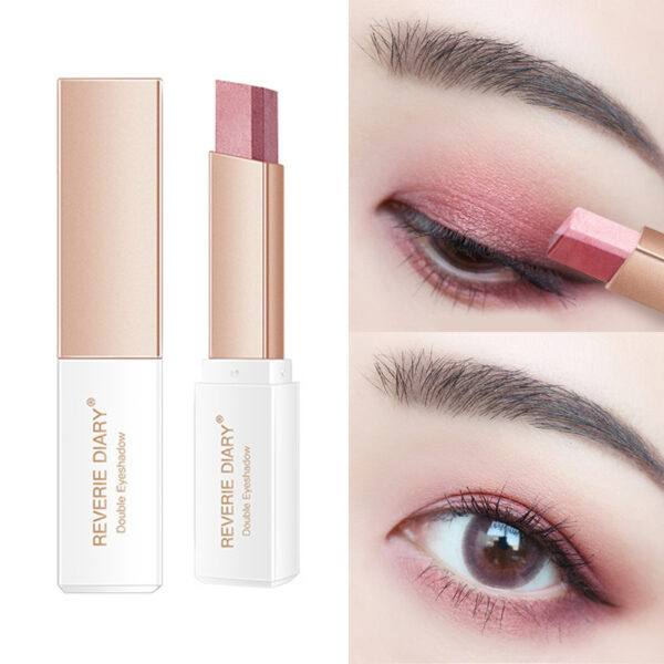 Lazy Eyeshadow Stick – Gradient Shimmer, Double Color, Waterproof & Easy to Apply - Image 4