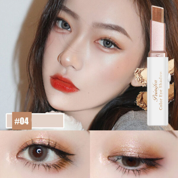 Lazy Eyeshadow Stick – Gradient Shimmer, Double Color, Waterproof & Easy to Apply - Image 2