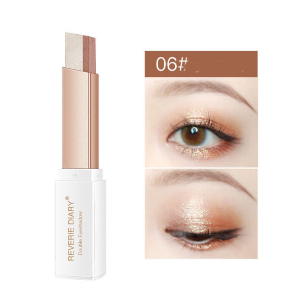 Lazy Eyeshadow Stick – Gradient Shimmer, Double Color, Waterproof & Easy to Apply - Image 7