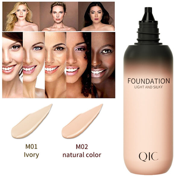 Professional Full-Coverage Foundation – Waterproof, Brightening, Dark Circle Concealer