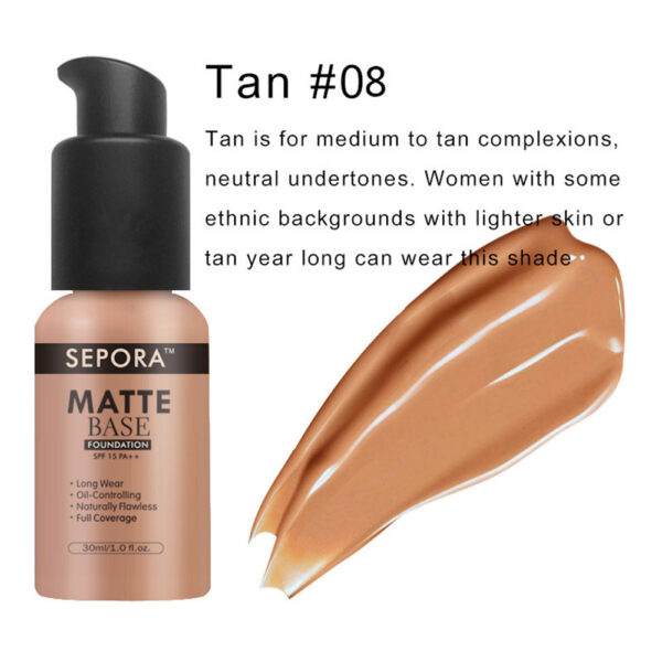 Waterproof Matte Liquid Foundation – Natural Concealer & Oil Control - Image 5